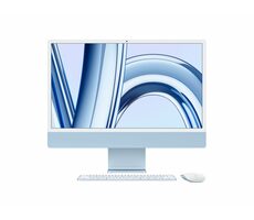Apple iMac 24 4.5K M3 (2023) modrá / 24" / Apple M3 / 8GB / 256GB SSD / Apple 8-core / macOS