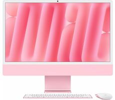 Apple iMac 24 M4 (2024) růžová / 24" 4.5K / Apple M4 / 16GB / 256GB SSD / Apple 10-Core / macOS