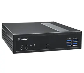 Shuttle XPC slim DL30N černá / Intel N100 3.4GHz / 1xDDR5 / 1xSATA / 2x M.2 / 2xLAN / Bez OS