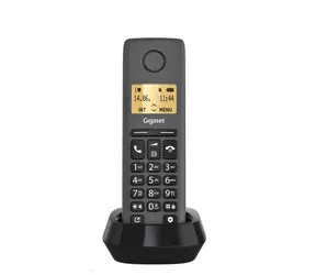 Gigaset Pure 100 černá / Bezdrátový telefon pevné linky / 1.5" displej / 50 kontaktů