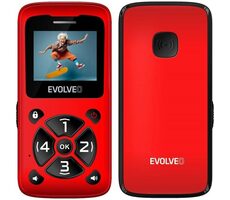 EVOLVEO EasyPhone ID červená / 1.7" / SOS / microSDHC