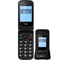 eSTAR Digni Flip černá / 2.4" / 240 x 320 / 32 MB / MicroSD / 0.08 Mpx / 1000 mAh