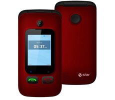 eSTAR Digni Flip červená / 2.4" / 240 x 320 / 32 MB / MicroSD / 0.08 Mpx / 1000 mAh