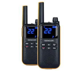 SENCOR SMR 700 žlutá / 2x vysílačka / LCD / VOX / 16 kanálů