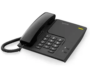 Alcatel Temporis 26 černá / analogový telefon s LCD displejem / paměť seznamu 50