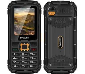 EVOLVEO StrongPhone Q1 černo-oranžová / 2,4" / 0.3MP / Dual-SIM / IP68