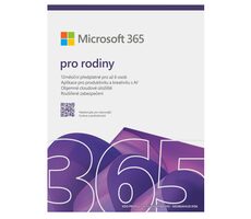 Microsoft 365 pro rodiny CZ / PC & Mac / 64 bit / Bez média / Elektronická licence