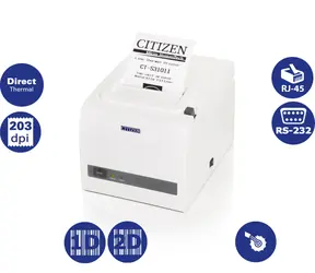 Citizen CT-S310II / pokladní / 80mm / Termotiskárna / 203dpi / USB / RS-232 / řezačka / bílá