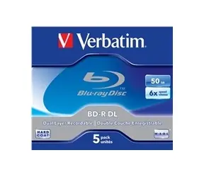 Verbatim 5ks Blu-Ray BD-R / DualLayer / 50GB / 6x / Jewel
