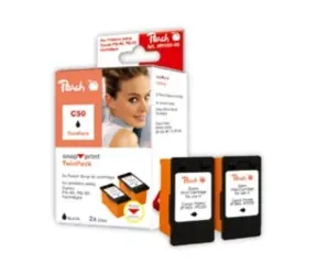 Peach PG-50, PG-40, PG-37, alternativní cartridge bez tiskové hlavy , Twinpack, 2x22 ml, černá