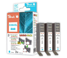 Peach 364XL alternativní cartridge / HP Photosmart B8550, C5380 / 1+2x13 ml / Modrá