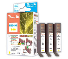 Peach 364XL alternativní cartridge / HP Photosmart B8550, C5380 / 1+2x13 ml / Žlutá