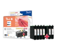 Peach T0711-T0714 alternativní cartridge / 2x7.4 , 3x5.5 ml/ Combi-Pack Plus 
