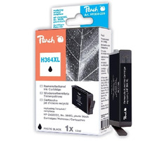 Peach inkoustová patrona s cipem foto cerná, kompatibilní s HP CB322EE, No. 364XL