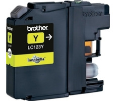 Brother LC-123 originální cartridge žlutá / MFC-J4410DW / 600 stran / Žlutá