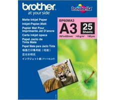 Brother fotopapír BP60MA3, 25 listů A3, Foto Matt, 190g