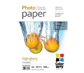 COLORWAY Fotopapír A4 (lesklý) - 180g/m2 20ks