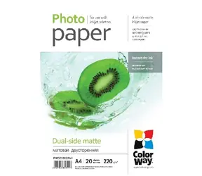 COLORWAY Oboustranný fotopapír A4 (matný) - 220g/m2 20ks