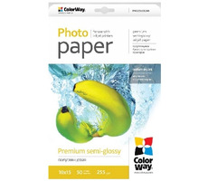 COLORWAY Fotopapír / Pololesklý premium / 10x15 / 255g/m2 / 50 listů
