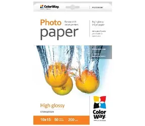 COLORWAY Fotopapír 10x15 (lesklý) - 200g/m2 50ks