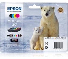 Epson T2616 originální cartridge / XP-700 / 3x 4.5 ml + 6.2ml / Barevná (CMYK)