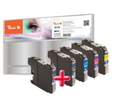 Peach LC-123 MultiPack Plus alternativní cartridge / pro Brother DCP-J4110 / 2xbk+cmy