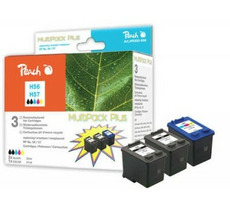 Peach Remanufacture No 56/57 MultiPack Plus alternativní cartridge / DeskJet 5550, OfficeJet 6110 / OEM chip / MultiPack