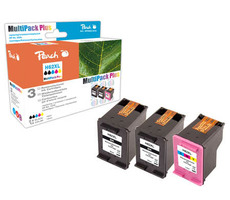Peach Remanufactured HP62XL MultiPack Plus alternativní cartridge / HP Envy 5640 / OEM chip / 2x19+21ml / Multipack Plus