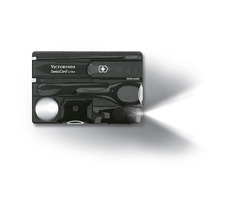 VICTORINOX SWISSCARD LITE černá-transparentní / Multifunkční karta / Počet funkcí 13 / Rozměry 82 x 45 mm