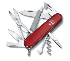 VICTORINOX MOUNTAINEER červená / Kapesní nůž / Ocel / Počet funkcí 18 / Délka 91 mm