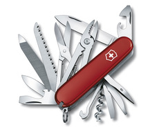 VICTORINOX HANDYMAN červená / Kapesní nůž / Ocel / Počet funkcí 24 / Délka 91 mm