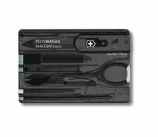 VICTORINOX SWISSCARD černá-transparentní / Multifunkční karta / Počet funkcí 10 / Rozměry 82 x 45 mm
