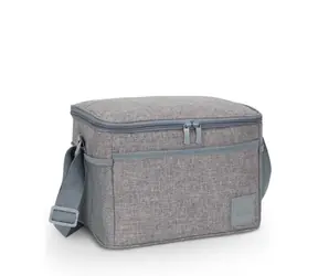 Riva Case 5712 chladicí taška 11 L šedá / chladicí taška / složitelná / 3 vnější kapsy / vhodná pro 500 ml plechovky 
