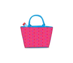 BEPER ES.050F růžová-modrá / Chladicí taška / 5 L / Rozměry 33x12x20 cm