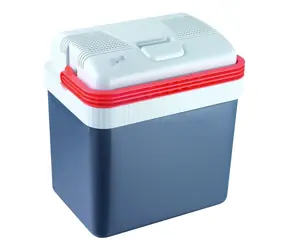 Guzzanti GZ 24A modrá-bílá / Termoelektrický chladicí box / 53W / 12V & 220 - 240V / Objem 24 L / funkce ohřevu