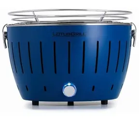 LotusGrill G280 U modrá / Gril na dřevěné uhlí / 292 x 210 mm