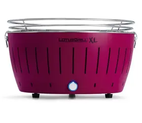 LotusGrill G435 U fialová / Gril na dřevěné uhlí / 43.5 x 25.7 x 43.5 cm