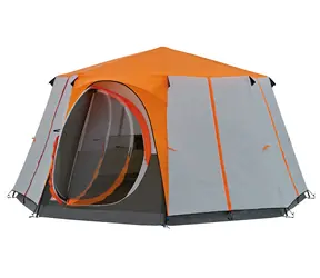 Coleman CORTES OCTAGON 8 oranžová / Stan pro 8 osob / 396x396 x 208 cm / vodní sloupec: 2000 mm