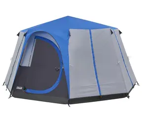 Coleman CORTES OCTAGON 8 modrá / Stan pro 8 osob / 396x396 x 208 cm / vodní sloupec: 2000 mm