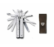 VICTORINOX SWISSTOOL X (3.0327.L) / Multifunkční kapesní nářadí a nůž / Počet funkcí 27 / kožené pouzdro