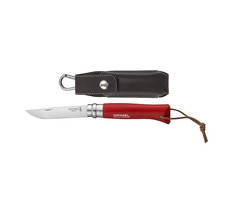 Opinel 1890 VRI N°08 Inox Adventurer 8 cm červená / Kapesní nůž 