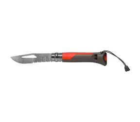 Opinel 1714 VRI N°08 Inox Outdoor 8.5 cm červená / Kapesní nůž 