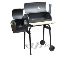 Cattara Gril na dřevěné uhlí SMOKIE s udírnou / Rošt: 61 x 30 cm