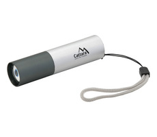 Cattara Svítilna kapesní LED 120lm ZOOM nabíjecí SILVER / CREE XP-E LED / 3.7V 400 mAh / micro USB