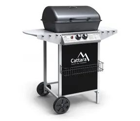 Cattara Gril plynový PARTY POINT pojízdný / 5.5 kW-hod / grilovací plochy: 48.5 x 37.5 cm