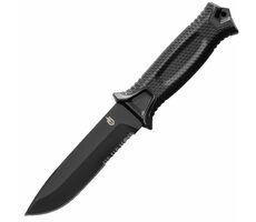 GERBER Strongarm Survival (kombinované ostří) černá / Bushcraft nůž / čepel 12.5 cm