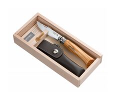 Opinel 8 kapesní nůž zavírací 8.5 cm dárkový box / pouzdro / nerez čepel / dřevěná rukojeť