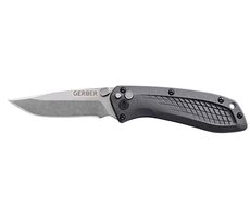 GERBER US Assist S30V šedá / zavírací nůž / hladké ostří / délka čepele 76 mm