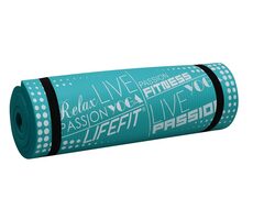 Lifefit YOGA MAT Exkluziv Plus tyrkysová / Podložka / 180x58x1.5cm / doprodej