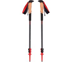 Black Diamond Pursuit Shock S/M šedo červená / Trekingové hole / 110 - 125 cm